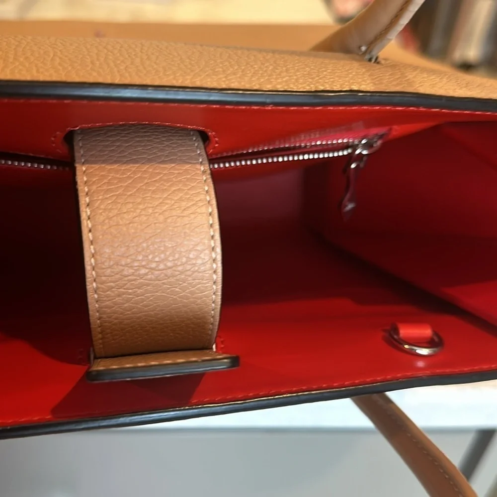 Christian Louboutin red 2 way satchel/crossbody bag